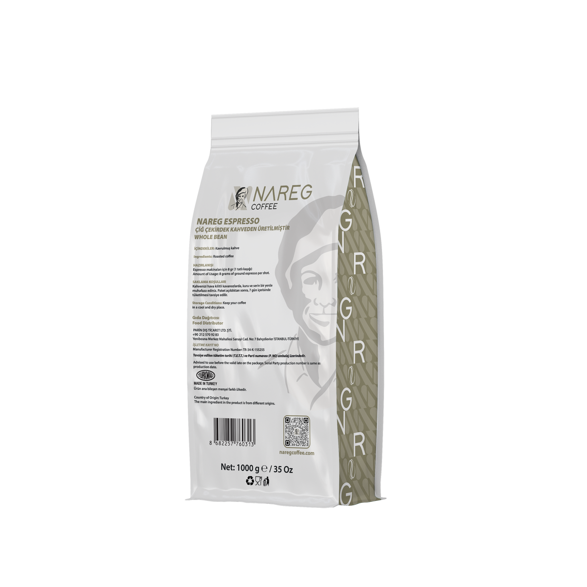 Nareg Coffee Espresso Gran Cream (Blend NO.2) 1000 gr